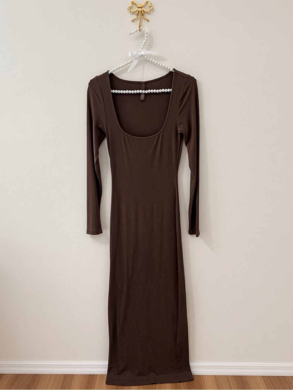 🤎 SKIMS Soft Lounge Long Sleeve Dress | Cocoa | M | 🤎 - Picture 3 of 6